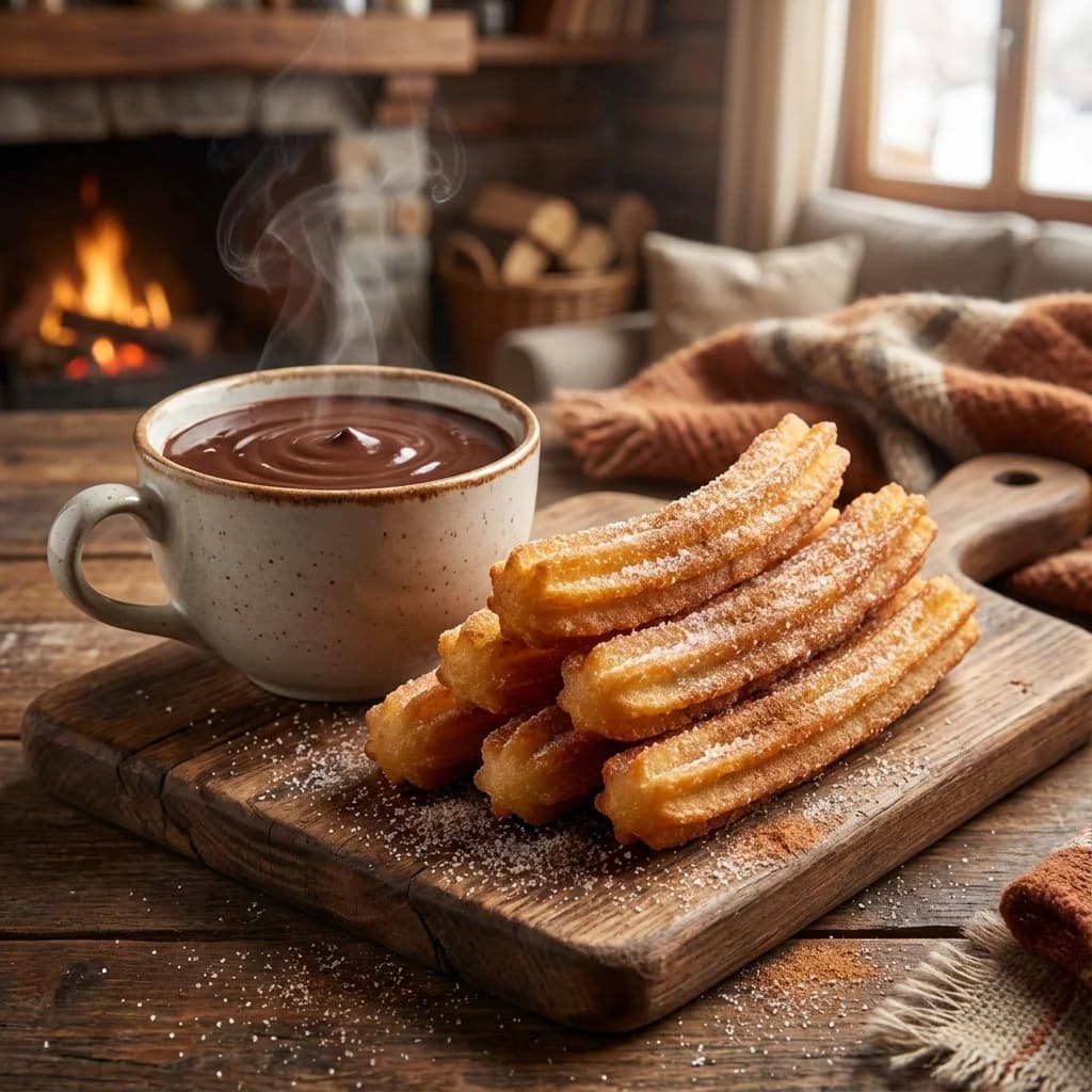 Churros con Chocolate