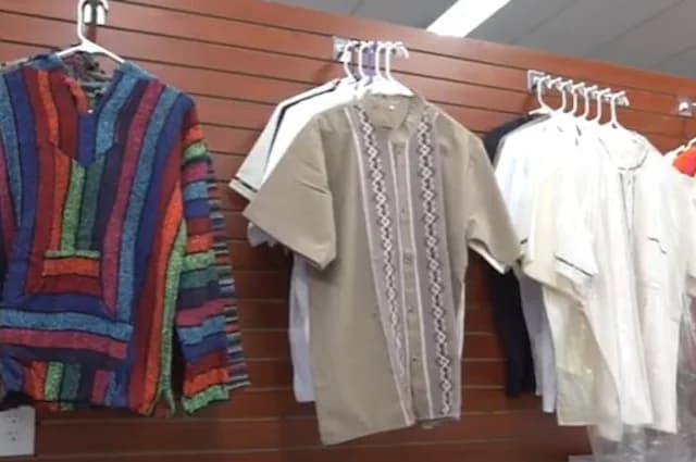 Clothing and apparel section display